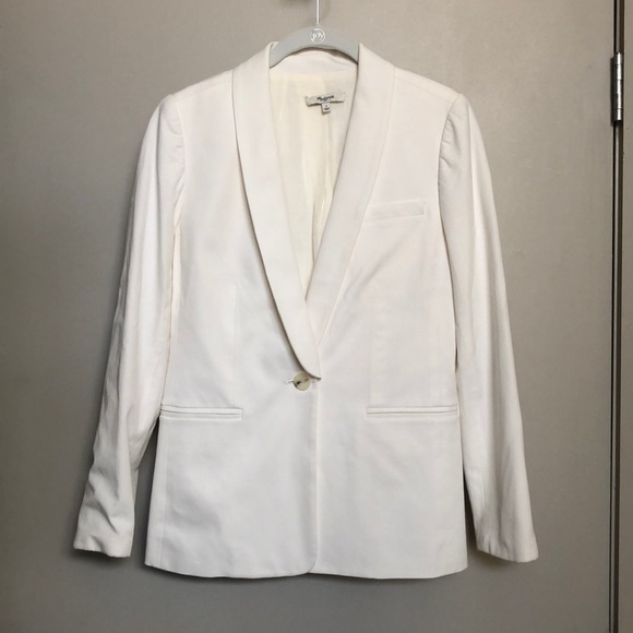 Madewell Jackets & Blazers - Madewell white cotton blazer